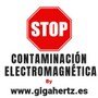 Logo Stop contaminación electromagnética de Gigahertz